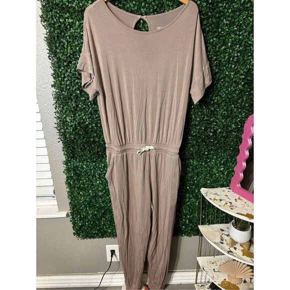Albion Tan Jumpsuit Size Large Jogger - Picture 1 of 4